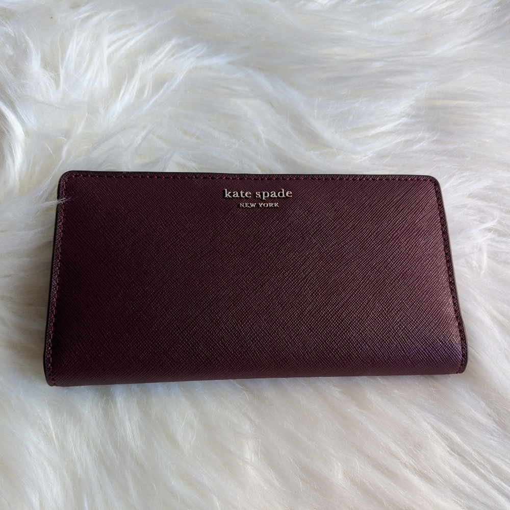 EUC - Kate Spade Burgundy Continental Wallet